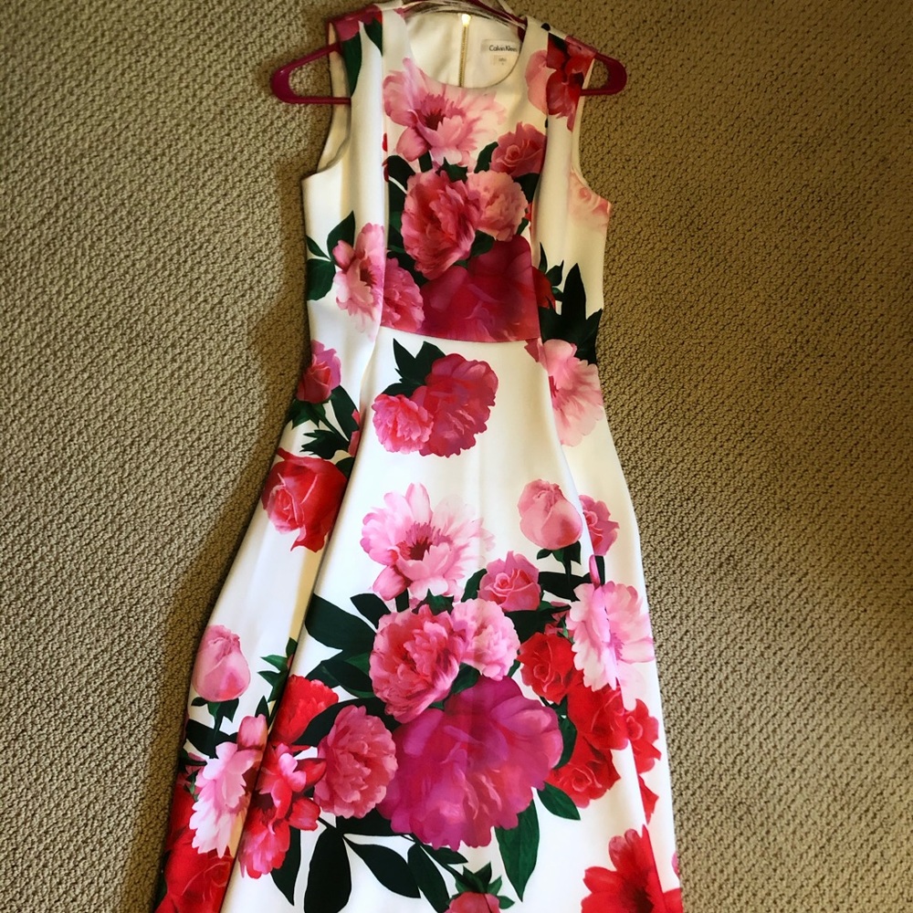 SOLD Calvin Klein Floral Dress
